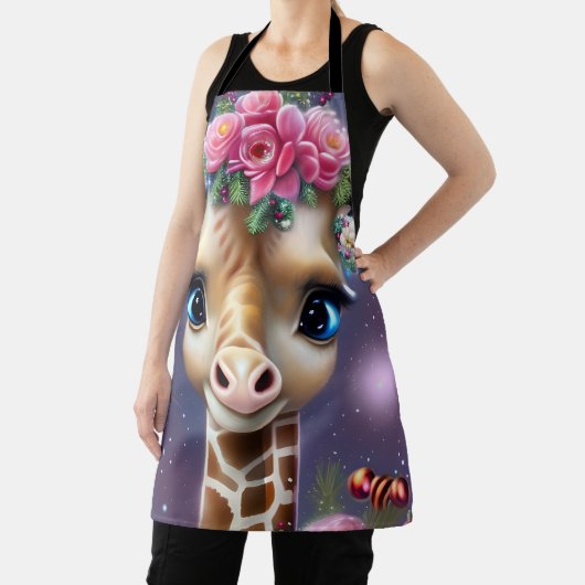 Tablier Graphique de Giraffe Bébé mignonne (Insitu)