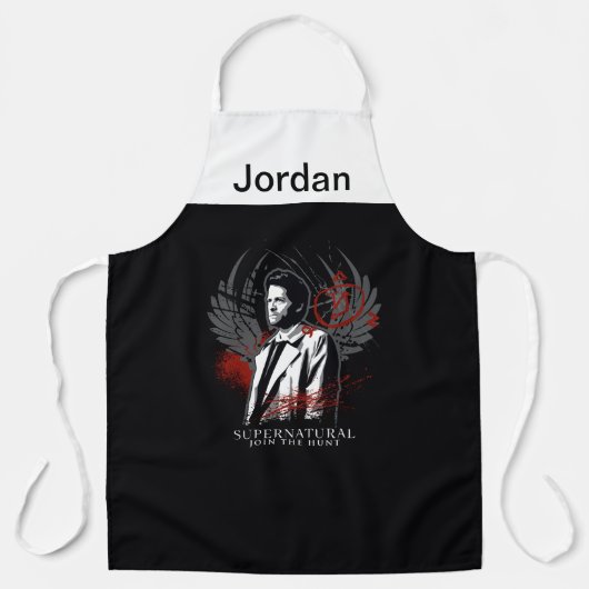 Tablier Graphique de graffiti de Castiel surnaturel (Recto)