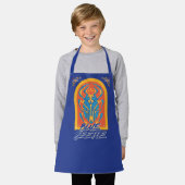 Tablier Graphique de Talavera de scarabée bleu (Porté)