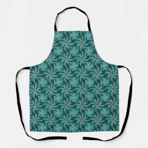 Tablier Graphique géométrique 3D pivotante Turquoise vert