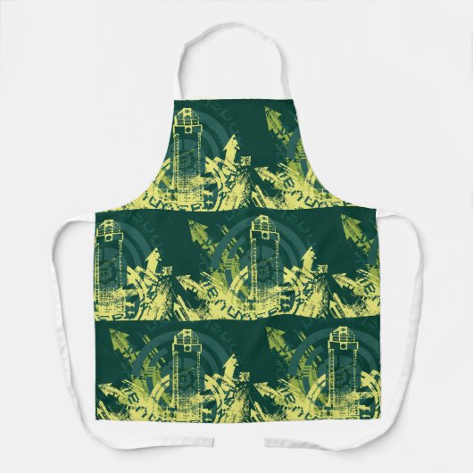 Tablier Graphique Grunge City (Recto)