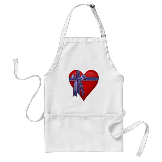 Tablier Graphique Patriotic Heart (Devant)