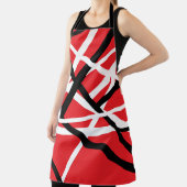 Tablier Graphique rouge, noir et blanc (Insitu)