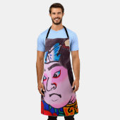 Tablier Graphique sur Kiteart traditionnel japonais, cerf- (Porté)