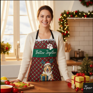 Tablier Graphisme de chien Colley Noël Renne