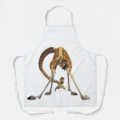 Tablier Graphisme de girafe amusant – Design d'animal mign (Recto)