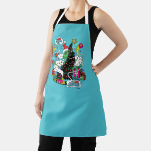 Tablier Graphisme de Noël coloré de Grinch
