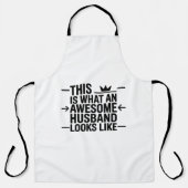Tablier Graphisme de typographie Awesome Husband (Recto)