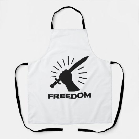 Tablier graphisme d'épée de liberté (Recto)
