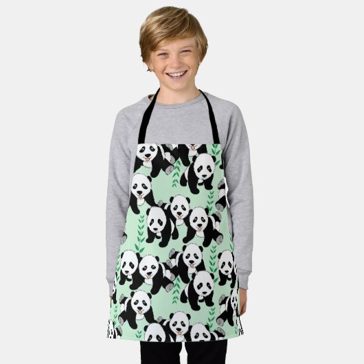 Tablier Graphisme des ours de panda (Porté)