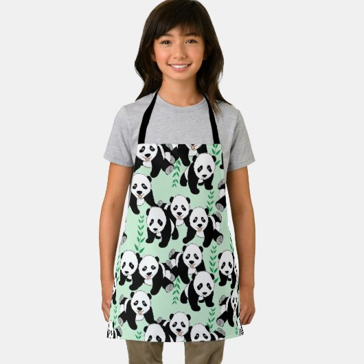 Tablier Graphisme des ours de panda (Insitu)