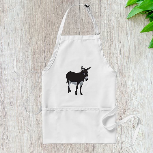 Tablier Gras Donkey Silhouette ferme animal