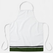 Tablier Gras Forêt Vert Black Racing Grandes Sur Blanc (Recto)