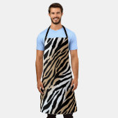 Tablier Gras moderne Tribal Zebra Imprimer (Porté)