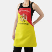 Tablier Gras Sicile Sicilienne Drapeau Rouge et Jaune Apro (Insitu)