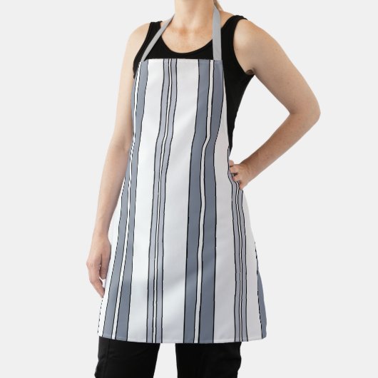 Tablier Gray Stripes Baker Chef (Insitu)