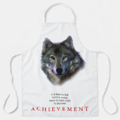 Tablier Gray Wolf Motivational Unique (Recto)