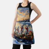 Tablier Great Pyrenees Christmas Boat Holiday (Insitu)