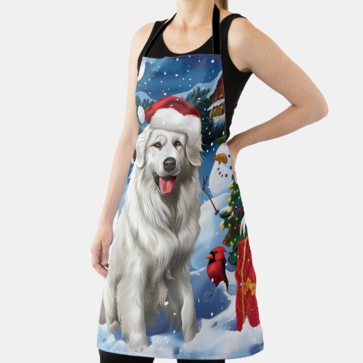 Tablier Great Pyrenees Winter Wonderland Noël Joie (Insitu)