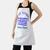 Tablier Greek Goddess and Flag of Greece Personalized  (Insitu)