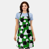 Tablier Green Bauhaus Collage (Porté)