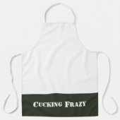 Tablier green Cucking Frazy jeu de mots comme Nucking Futs (Recto)