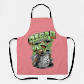 Tablier Green Garbage Monster (Recto)