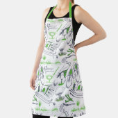 Tablier Green Golf Icons Motif (Insitu)