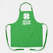 Tablier Green lucky clover cute St Patrick's Day  (Recto)