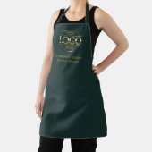 Tablier Green Personalized Apron with Logo Custom Uniform (Insitu)