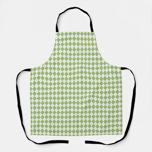 Tablier Green Plaid Pattern (Recto)