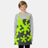 Tablier green slime fusain gris fun (Porté)