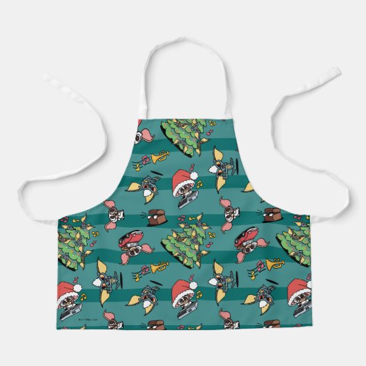 Tablier Gremlins | Motif de Noël comique (Recto)