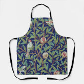 Tablier Grenade et petit oiseau, William Morris (Recto)