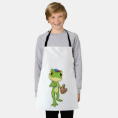Tablier Grenouille au baseball avec gant de baseball (Porté)