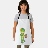 Tablier Grenouille au baseball avec gant de baseball (Insitu)