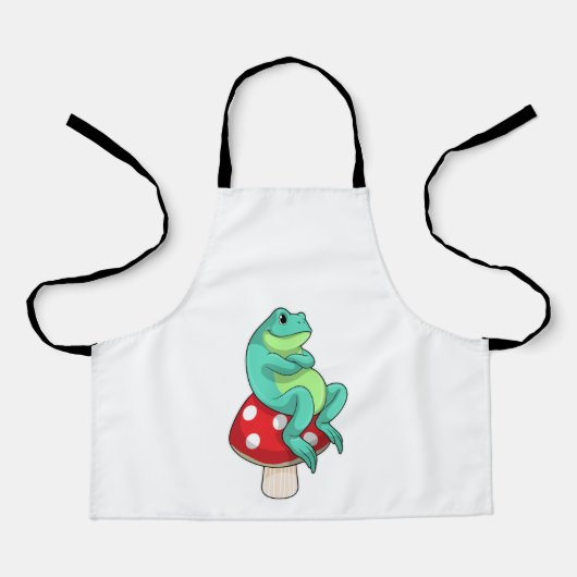 Tablier Grenouille au champignon (Recto)