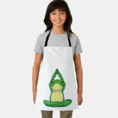 Tablier Grenouille au yoga en jambe croisée (Insitu)