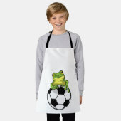 Tablier Grenouille avec balle de football (Porté)