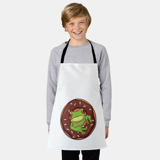 Tablier Grenouille avec beigne (Porté)