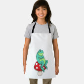 Tablier Grenouille avec champignon (Insitu)