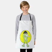 Tablier Grenouille avec lunettes de natation (Porté)