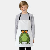 Tablier Grenouille avec lunettes de soleil (Porté)
