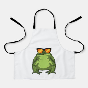 Tablier Grenouille avec lunettes de soleil
