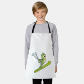 Tablier Grenouille comme sauteur de ski avec Ski.PNG (Porté)