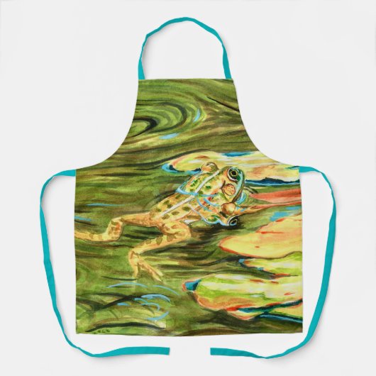 Tablier Grenouille dans l'étang - Apron (Recto)