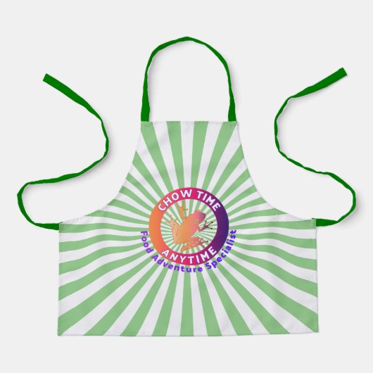 Tablier Grenouille d'arbre à l'heure du repas (Recto)
