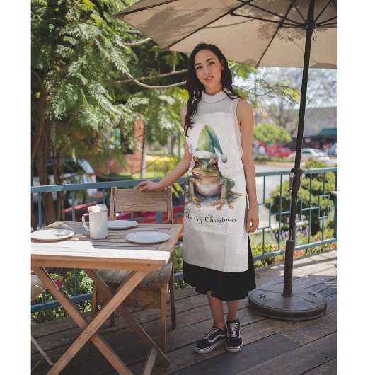 Tablier Grenouille de Noël, coutume