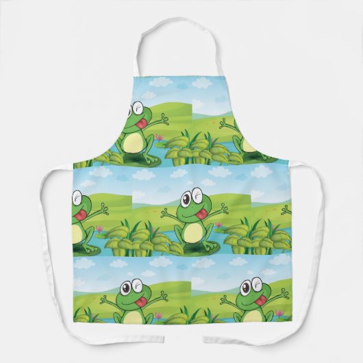 Tablier Grenouille drôle (Recto)
