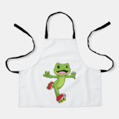 Tablier Grenouille en Patinage en ligne avec Roller skates (Recto)
